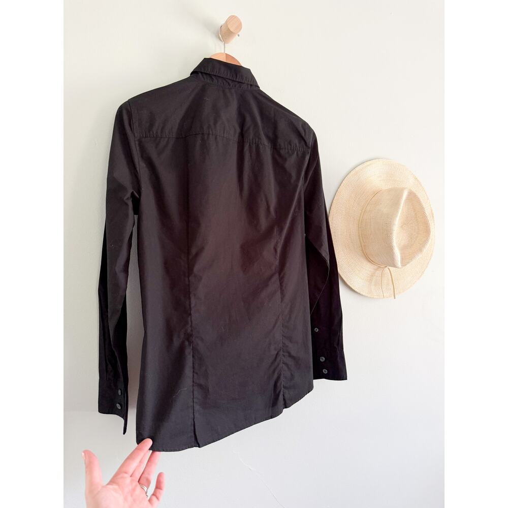 JCrew Factory | NWT Signature Fit Cotton Poplin Button Up Black | Sz M - Picture 11 of 11